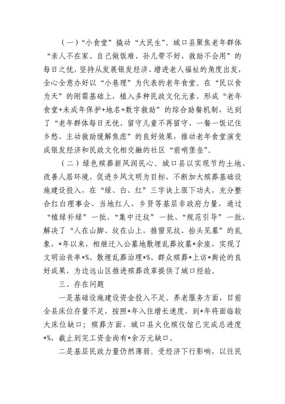 民政半年务虚工作总结_第3页